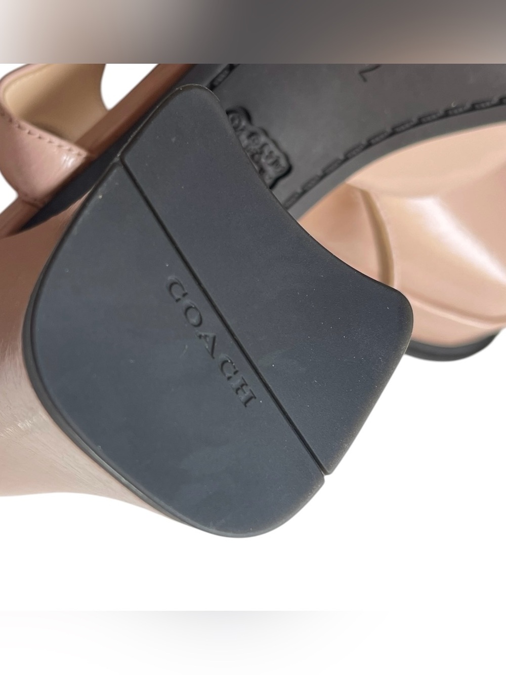 Coach Blush Pink Patent Leather Mary Jane Heels - Picture 9 of 11